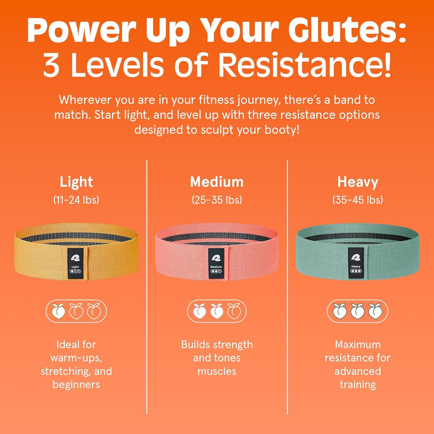 Retrospec Engage Resistance Booty Bands(Beach Bum)
