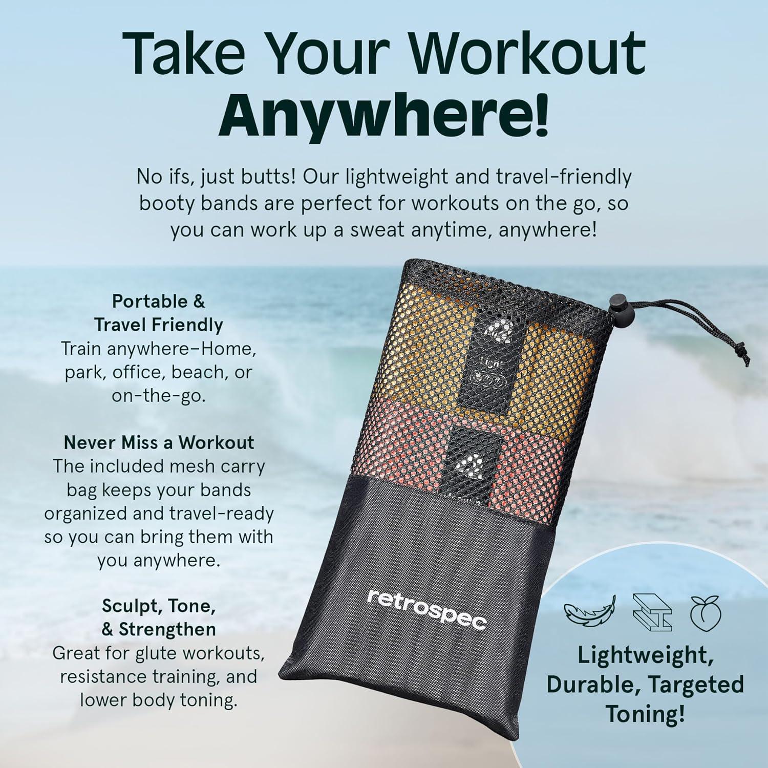Retrospec Engage Resistance Booty Bands(Beach Bum)