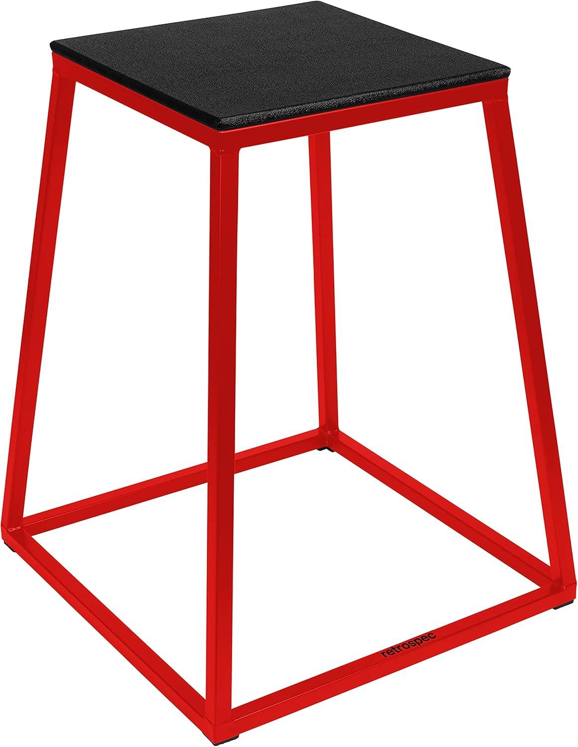 Retrospec Leap Plyo Box Jump Platforms for Home Gym Plyometric Jumping, Strength Training & Jump Box Exercise, 12″, 18″, 24″, 30″ and Full Set for Men and Women(Red)