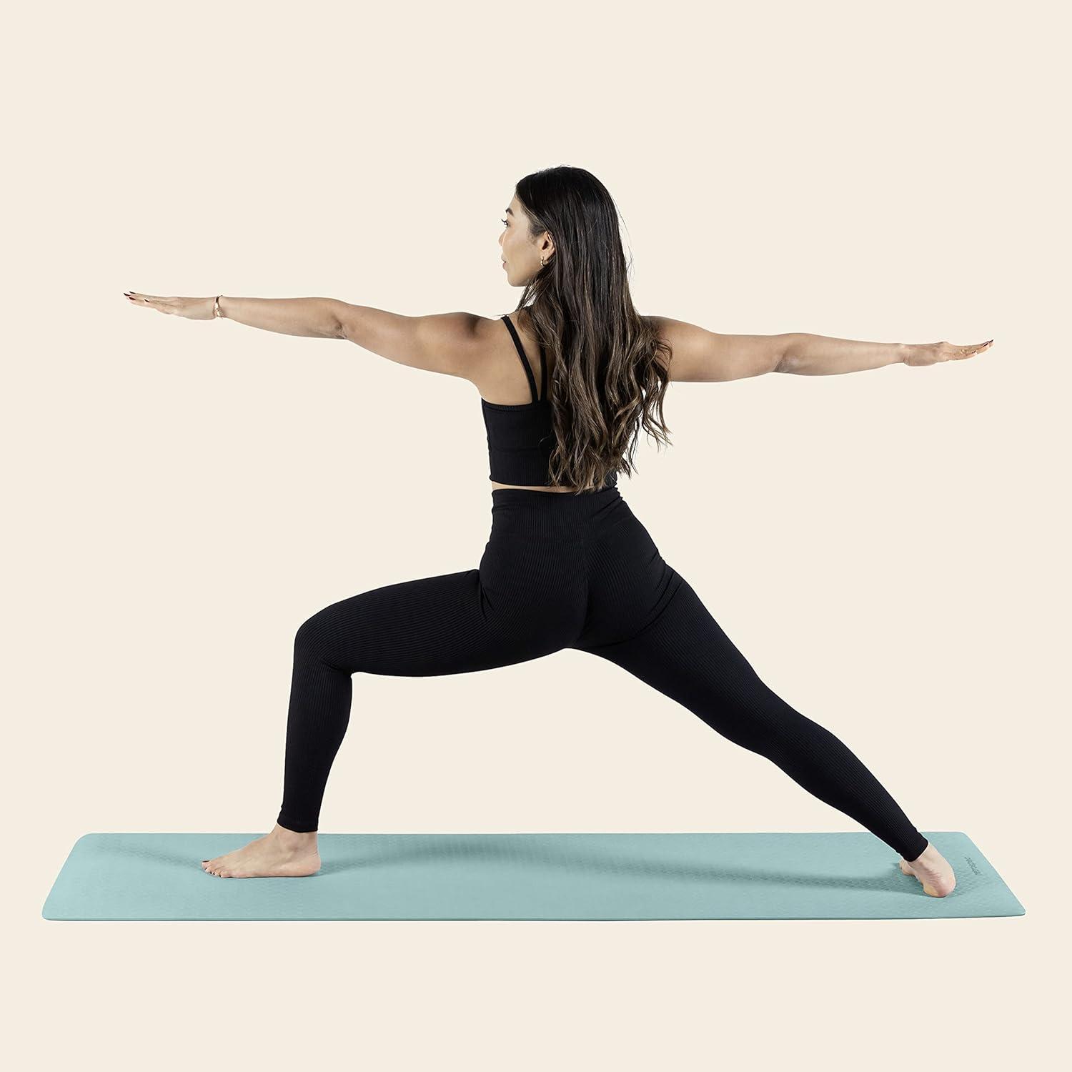 Retrospec Zuma Yoga Mat for Men & Women – Outdoor & Indoor Non Slip Exercise Mat for Hot Yoga, Pilates, Stretching Floor & Fitness Workouts 6mm Easy to Clean