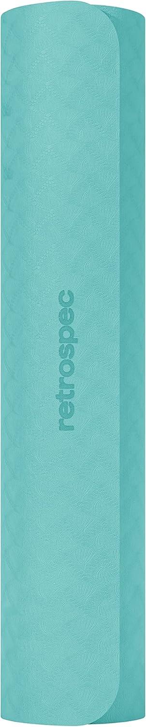 Retrospec Zuma Yoga Mat for Men & Women – Outdoor & Indoor Non Slip Exercise Mat for Hot Yoga, Pilates, Stretching Floor & Fitness Workouts 6mm Easy to Clean