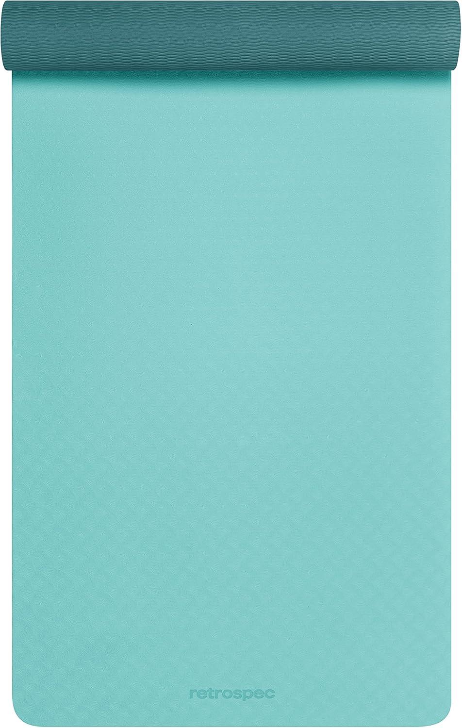 Retrospec Zuma Yoga Mat for Men & Women – Outdoor & Indoor Non Slip Exercise Mat for Hot Yoga, Pilates, Stretching Floor & Fitness Workouts 6mm Easy to Clean