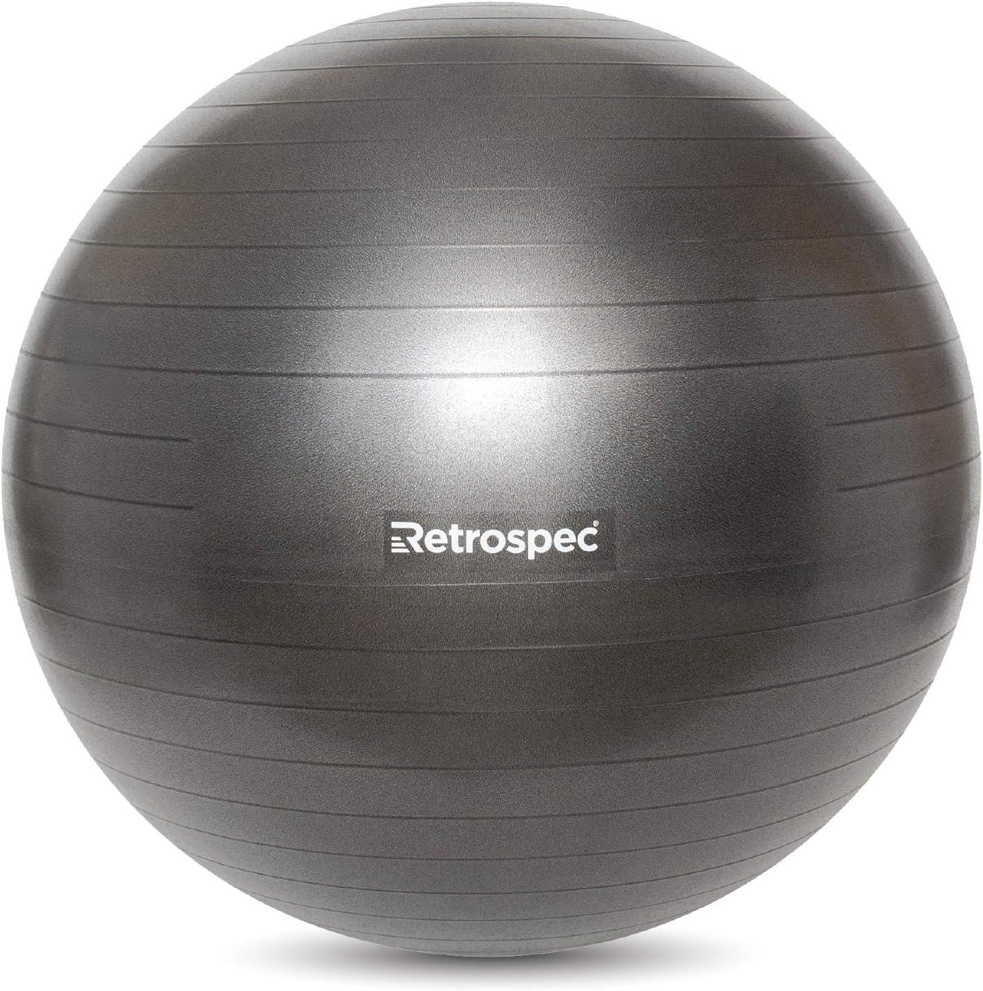 Retrospec Retrospec Luna Exercise Ball(Black 2020)