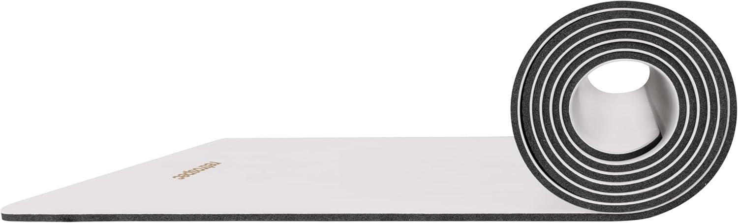 Retrospec Laguna 5mm Yoga Mat – Fitness Mat for Women, Men & Children, Slip-Resistant and Moisture Absorbing Exercise Mat for Home, Pilates, Yoga and Floor Workouts(Rosewater)