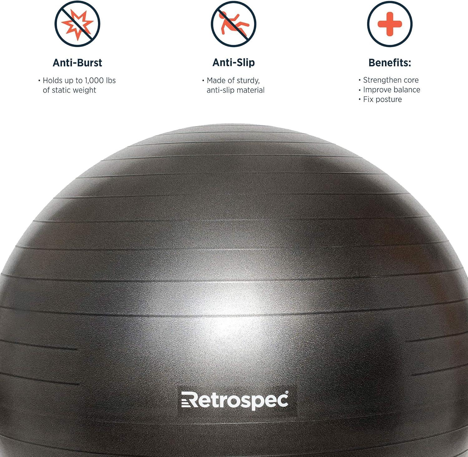 Retrospec Retrospec Luna Exercise Ball(Graphite)