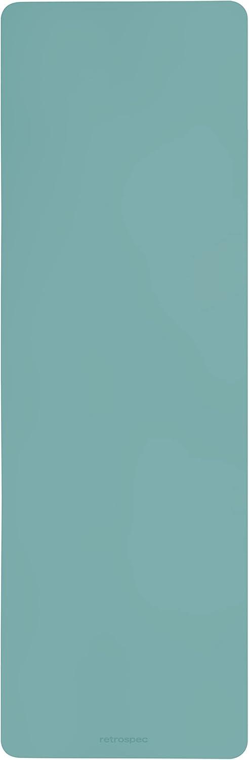 Retrospec Laguna 5mm Yoga Mat – Fitness Mat for Women, Men & Children, Slip-Resistant and Moisture Absorbing Exercise Mat for Home, Pilates, Yoga and Floor Workouts(Blue Ridge)