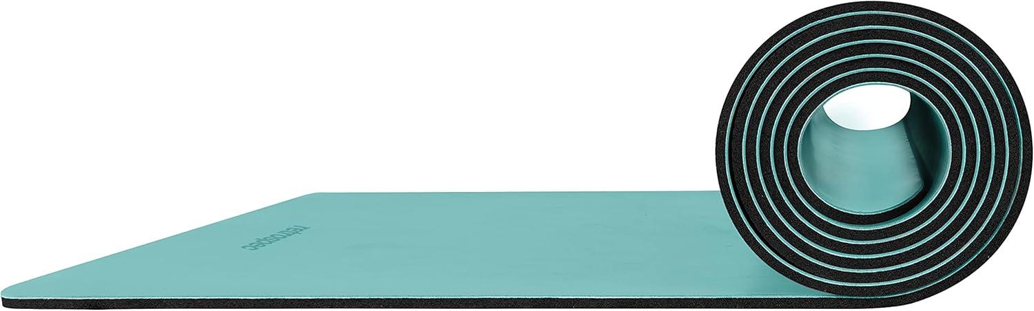 Retrospec Laguna 5mm Yoga Mat – Fitness Mat for Women, Men & Children, Slip-Resistant and Moisture Absorbing Exercise Mat for Home, Pilates, Yoga and Floor Workouts(Blue Ridge)