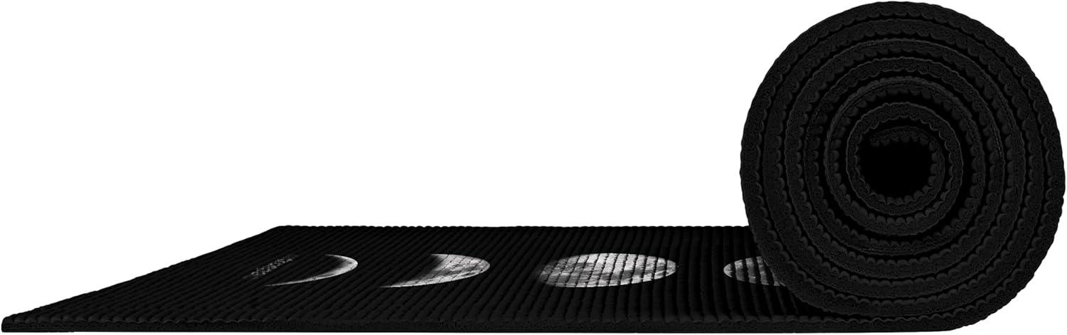 Retrospec Pismo Yoga Mat w/Nylon Strap for Men & Women – Non Slip Exercise Mat for Yoga, Pilates, Stretching, Floor & Fitness Workouts, .5mm Thick, Easy to Clean(Moonlight)