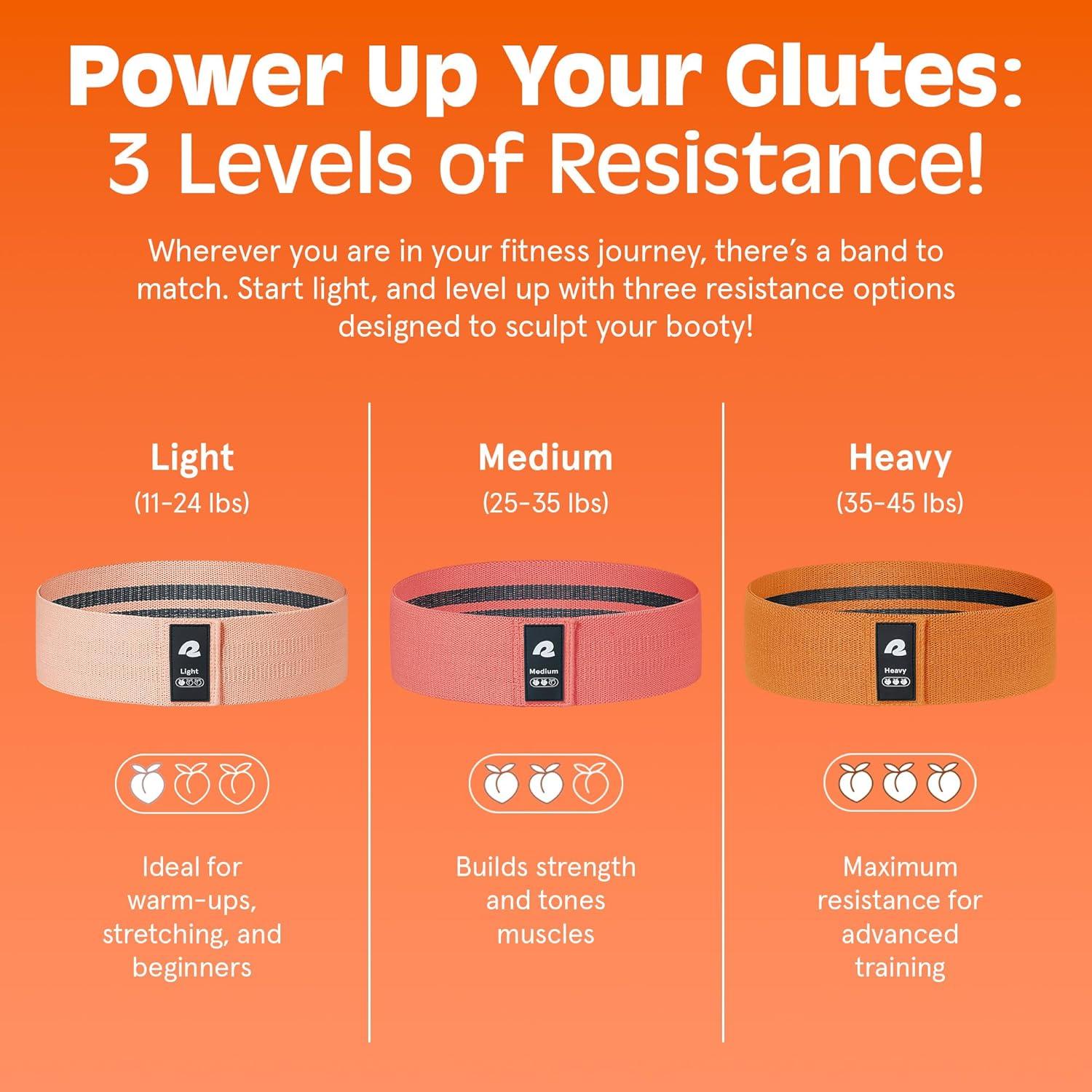Retrospec Engage Resistance Booty Bands(Perfect Peach)