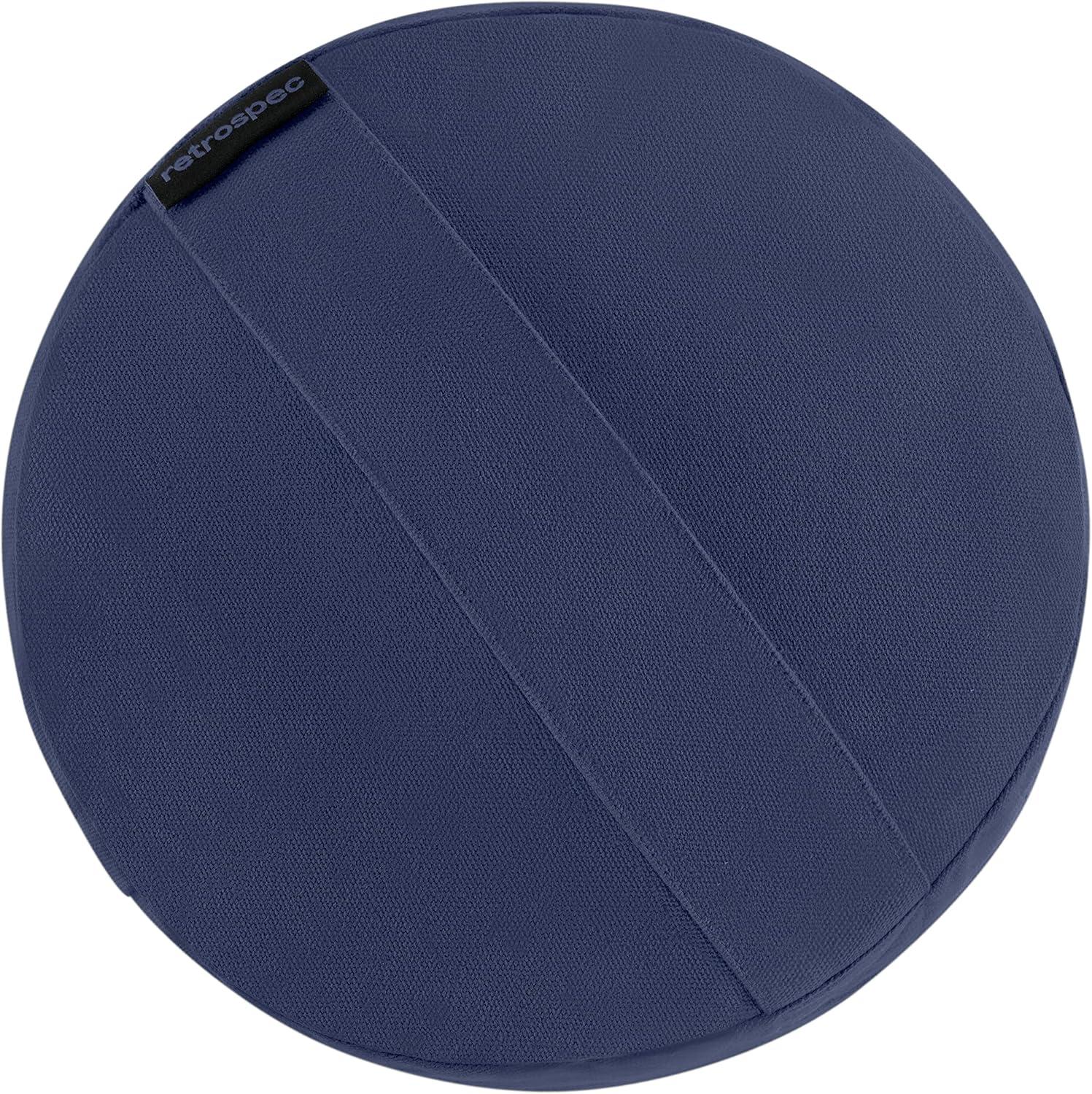 Retrospec Retrospec Sequoia Yoga Bolster Pillow – Meditation Cushion for Yoga Practices – Includes Machine Washable 100% Cotton Cover & Durable Carry Handle(MIdnight)