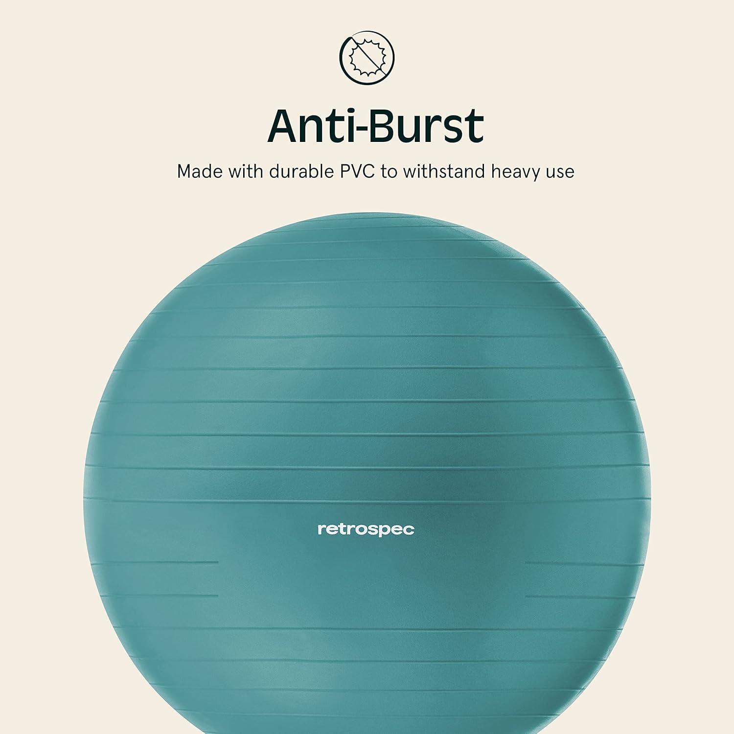 Retrospec Retrospec Luna Exercise Ball(Turquoise)