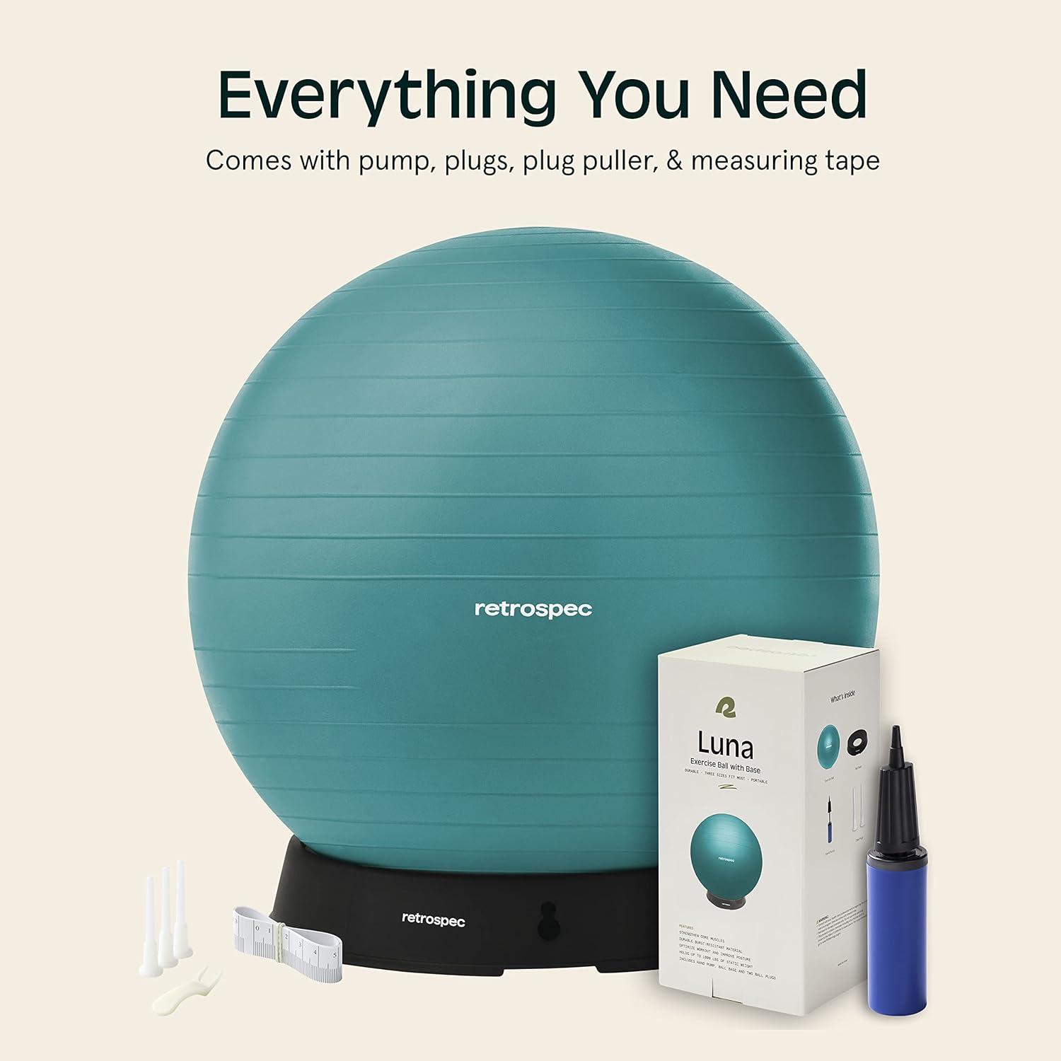 Retrospec Retrospec Luna Exercise Ball(Turquoise)