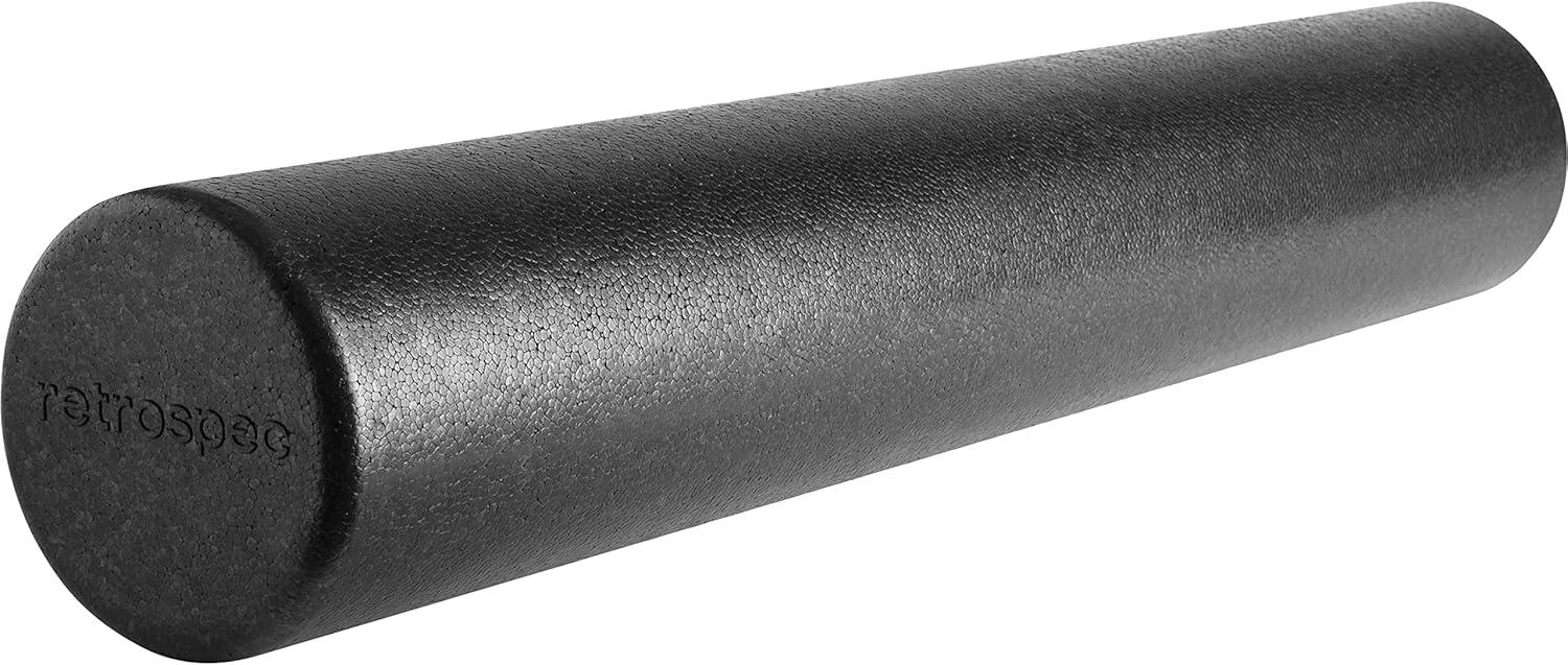 Retrospec Relief Foam Roller 18″ & 36″ High-Density EPP Extra Firm Round Foam Roller for Exercise, Massage Yoga, Pilates and Post Workout Muscle Recovery(Black)