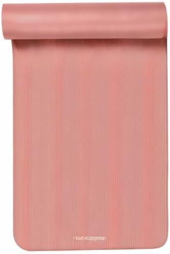 Retrospec Solana Yoga Mat Thick 1/2in Non-Slip Workout Mat with Nylon Strap – 72x24in Exercise Mat for Pilates, Stretching & Fitness – BPA Free, Easy Clean(Rose)