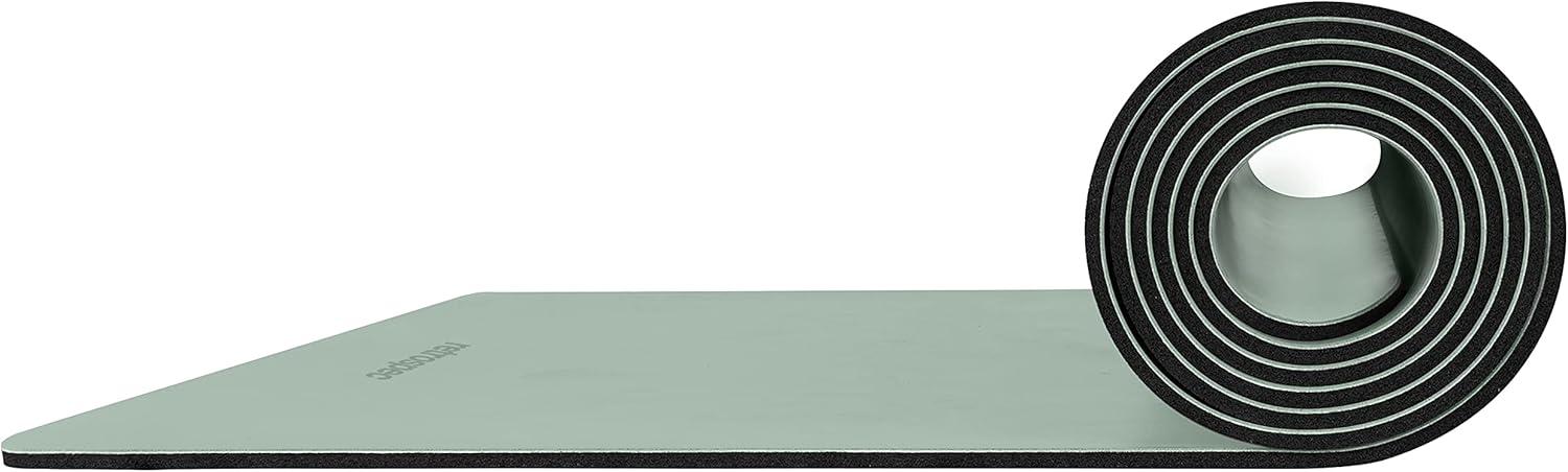 Retrospec Laguna 5mm Yoga Mat – Fitness Mat for Women, Men & Children, Slip-Resistant and Moisture Absorbing Exercise Mat for Home, Pilates, Yoga and Floor Workouts(Sage)