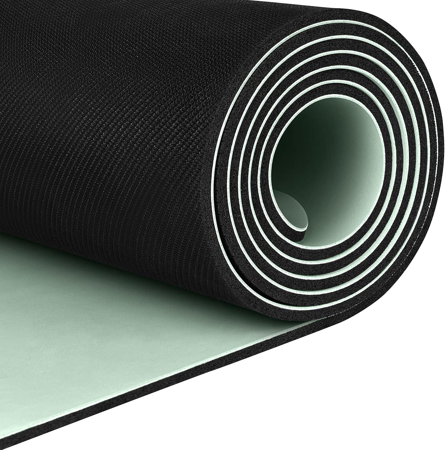Retrospec Laguna 5mm Yoga Mat – Fitness Mat for Women, Men & Children, Slip-Resistant and Moisture Absorbing Exercise Mat for Home, Pilates, Yoga and Floor Workouts(Sage)