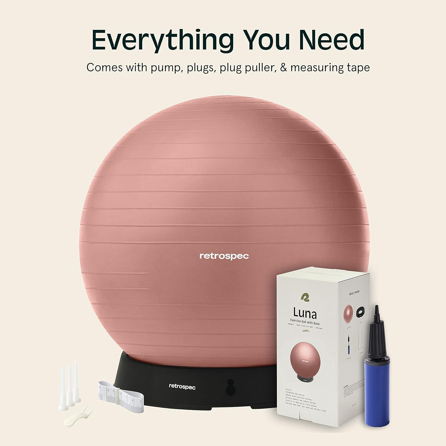 Retrospec Retrospec Luna Exercise Ball(Rose)
