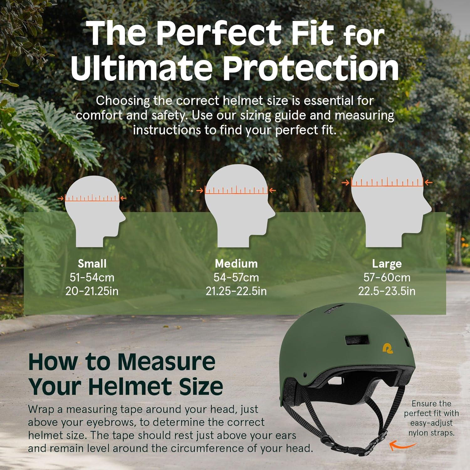 Retrospec Dakota Adult Bike Helmet for Men & Women – Multi-Sport Protection with ABS Shell, EPS Foam, 10 Vents & Removable Washable Padding for BMX, Skating, Scooter and Skate – Helmets for Adults(Matte Forest)