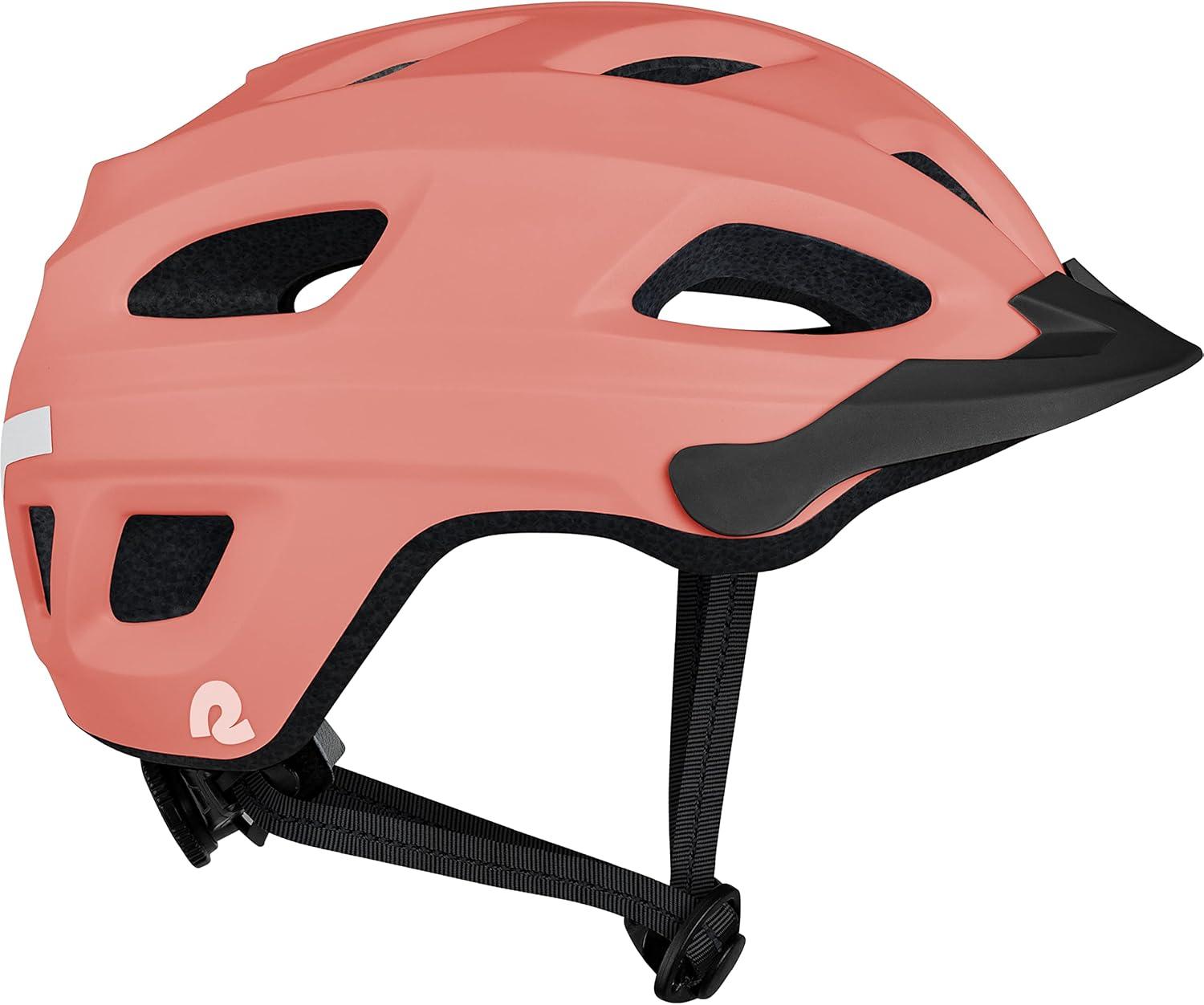 Retrospec Lennon Adult Bike Helmet with LED Safety Light Adjustable Dial & Removable Visor – Adjustable Bicycle Cycling Helmet for Men & Women(Matte Melon)