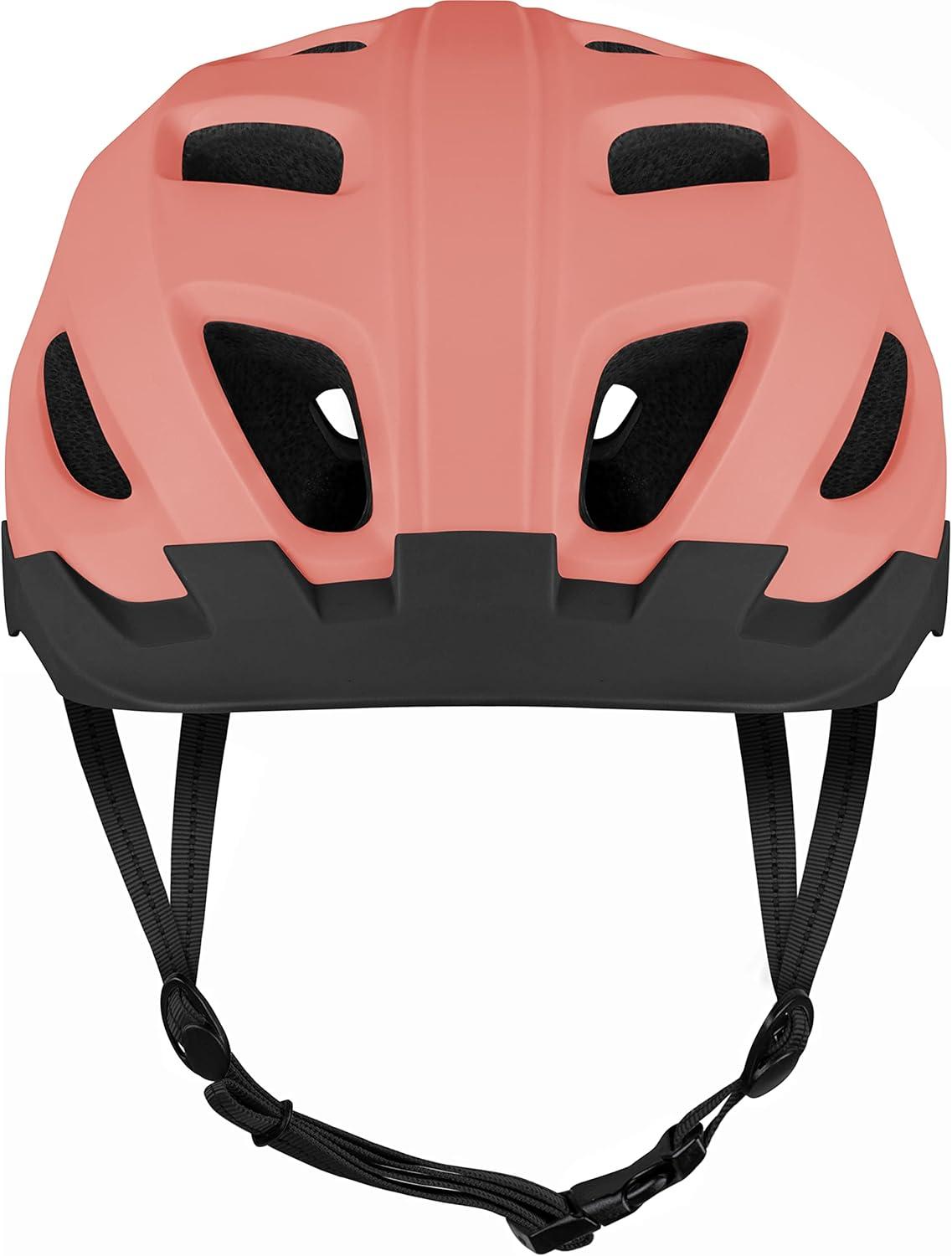 Retrospec Lennon Adult Bike Helmet with LED Safety Light Adjustable Dial & Removable Visor – Adjustable Bicycle Cycling Helmet for Men & Women(Matte Melon)