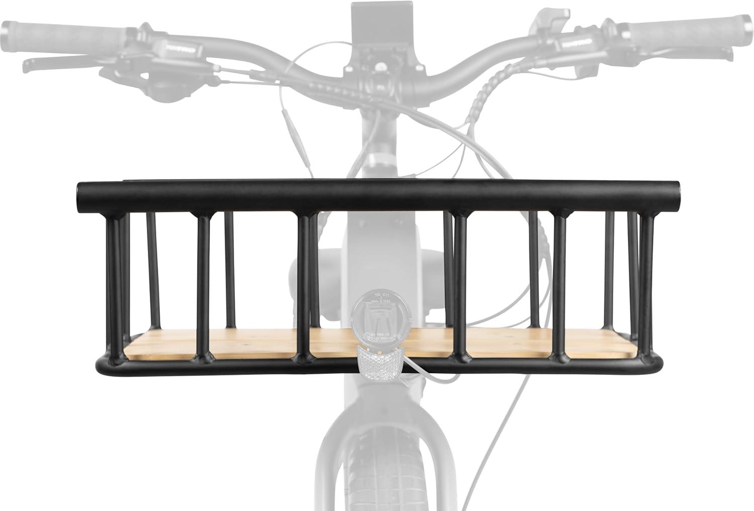 Retrospec Tote & Tote Plus Ebike Basket Lightweight, Aluminum Front Basket for Electric Bikes(Black)