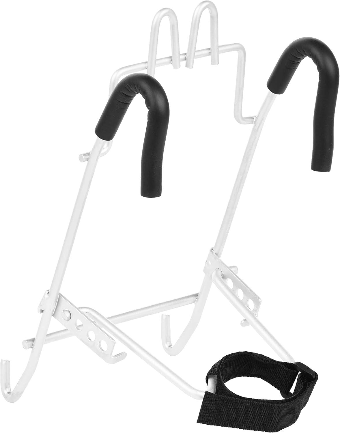 Retrospec Apollo Detachable Front Bike Basket Steel Half-Mesh with Integrated Detachable Hooks and Built-In Handle, Easy Assembly and Portability for Bicycles(White)