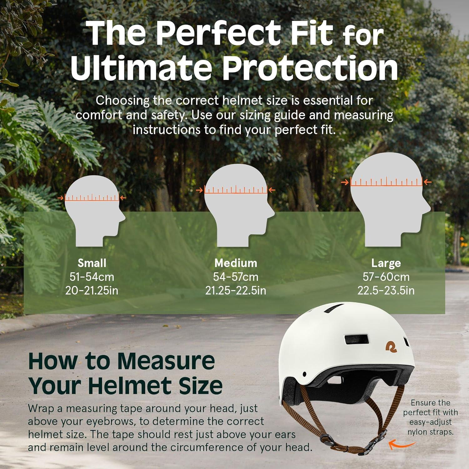 Retrospec Dakota Adult Bike Helmet for Men & Women – Multi-Sport Protection with ABS Shell, EPS Foam, 10 Vents & Removable Washable Padding for BMX, Skating, Scooter and Skate – Helmets for Adults(Matte Eggshell)