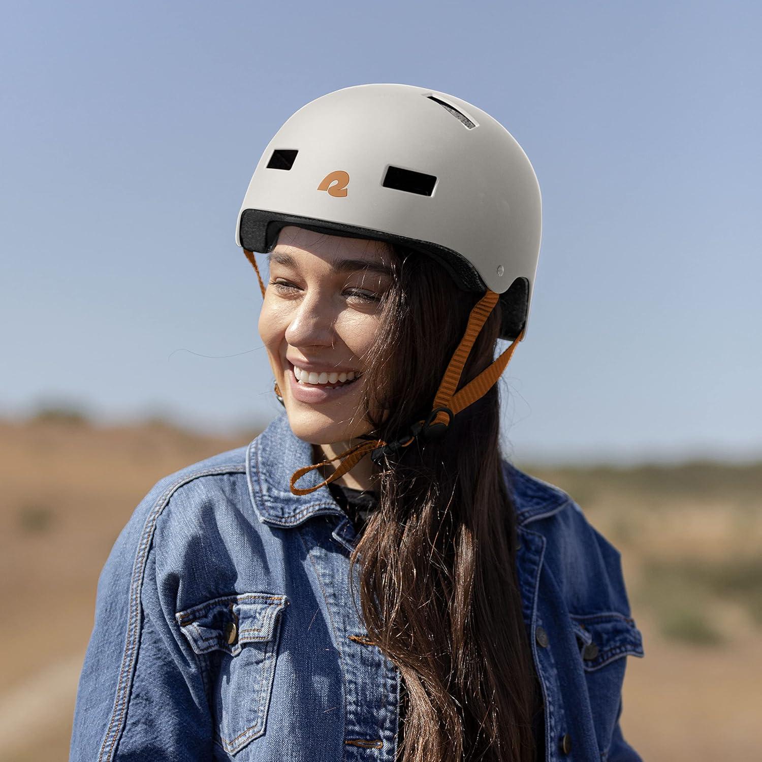 Retrospec Dakota Adult Bike Helmet for Men & Women – Multi-Sport Protection with ABS Shell, EPS Foam, 10 Vents & Removable Washable Padding for BMX, Skating, Scooter and Skate – Helmets for Adults(Matte Eggshell)
