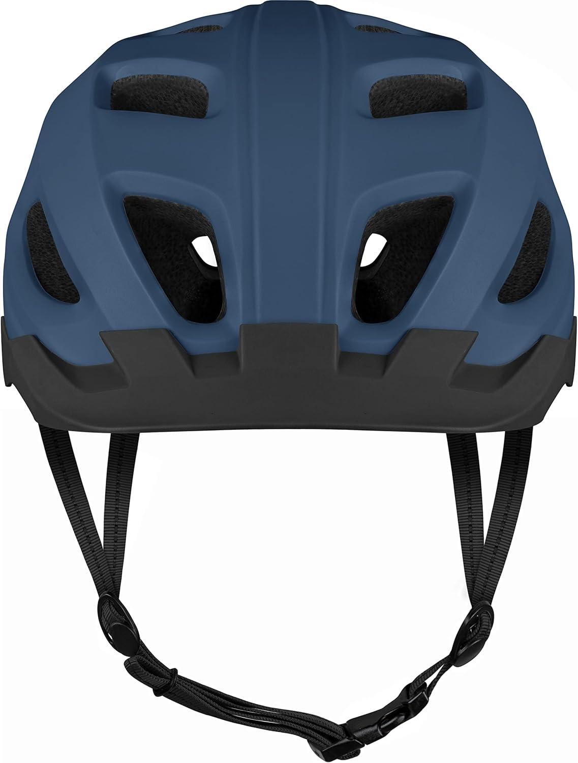 Retrospec Lennon Adult Bike Helmet with LED Safety Light Adjustable Dial & Removable Visor – Adjustable Bicycle Cycling Helmet for Men & Women(Matte Navy)
