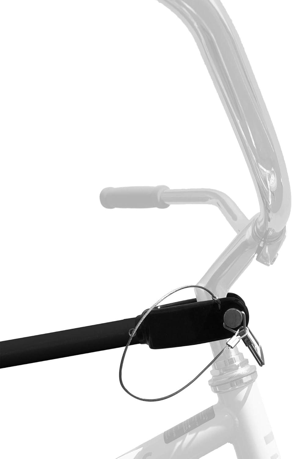 Retrospec Bike Rack Cross-Bar Adapter – Universal Top Tube Frame Mount for Car Racks – Adjustable 18-28in Bike Accessories for Step-Through & Suspension Frames – Tool-Free Installation, 45lb Capacity(Black)