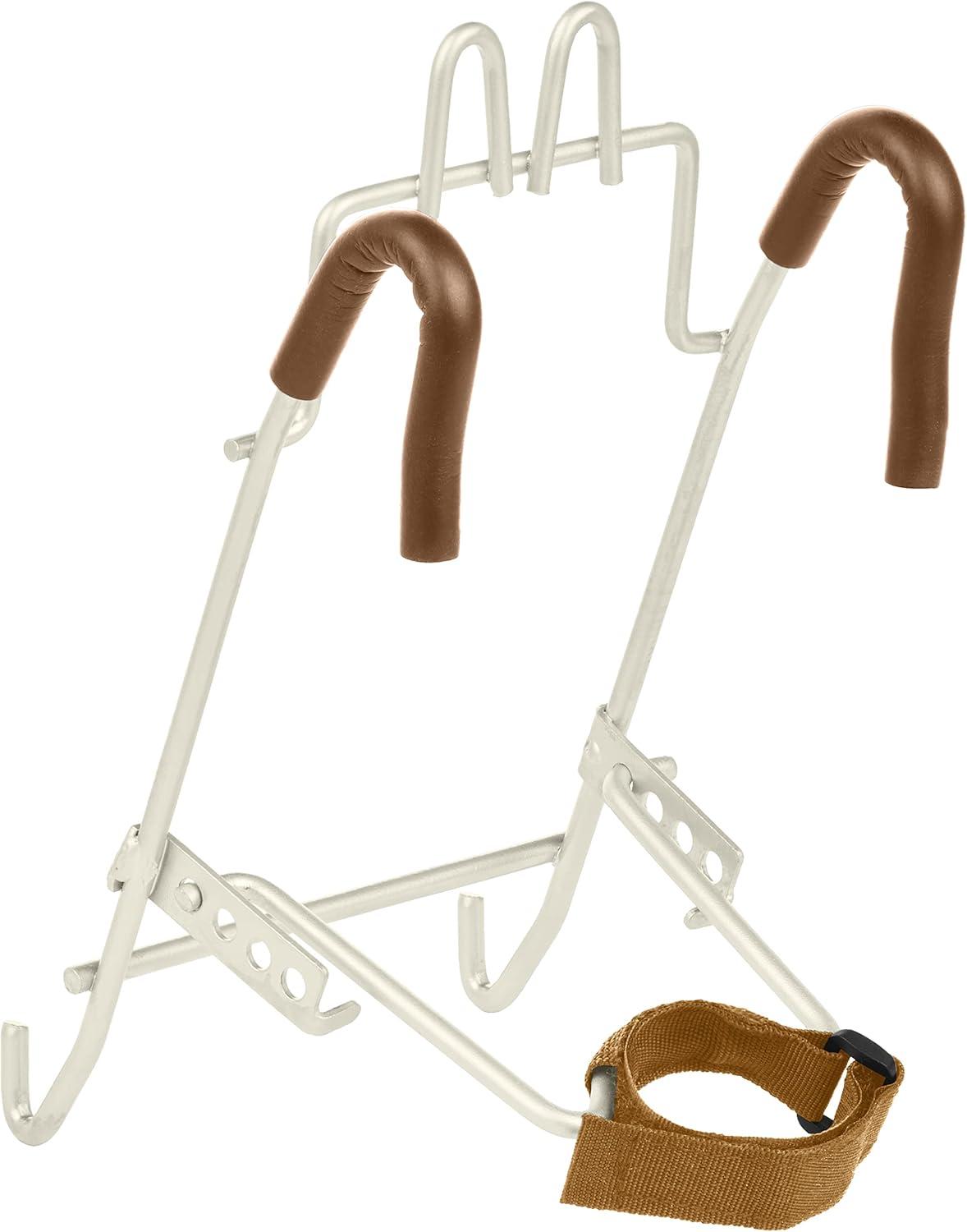 Retrospec Apollo Detachable Front Bike Basket Steel Half-Mesh with Integrated Detachable Hooks and Built-In Handle, Easy Assembly and Portability for Bicycles(Eggshell)