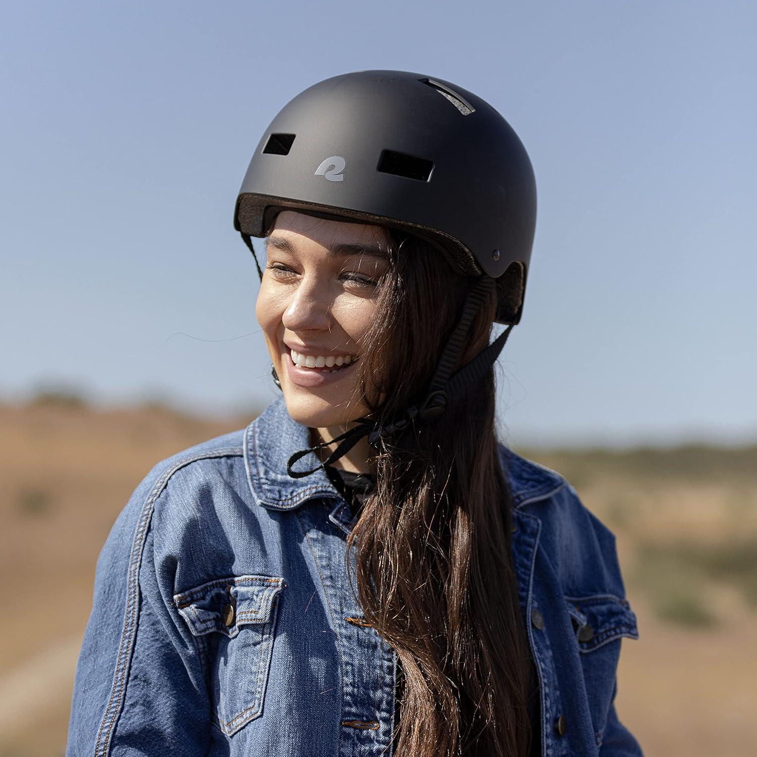 Retrospec Dakota Adult Bike Helmet for Men & Women – Multi-Sport Protection with ABS Shell, EPS Foam, 10 Vents & Removable Washable Padding for BMX, Skating, Scooter and Skate – Helmets for Adults(Matte Black)