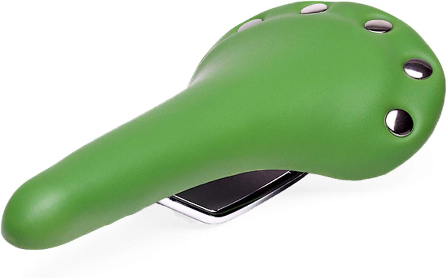 Retrospec Bicycles 6 Button Track/Velo Saddle(Green)