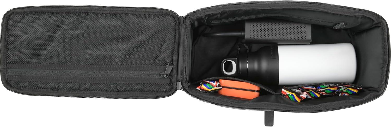 Retrospec Cahoot Waterproof Bike Trunk Bag – rPET Cycling Rear Rack Storage Bag with Rain Cover and Carry Strap for Commuter – E-Bike Compatible (7.75″x12.5″x5.75″)