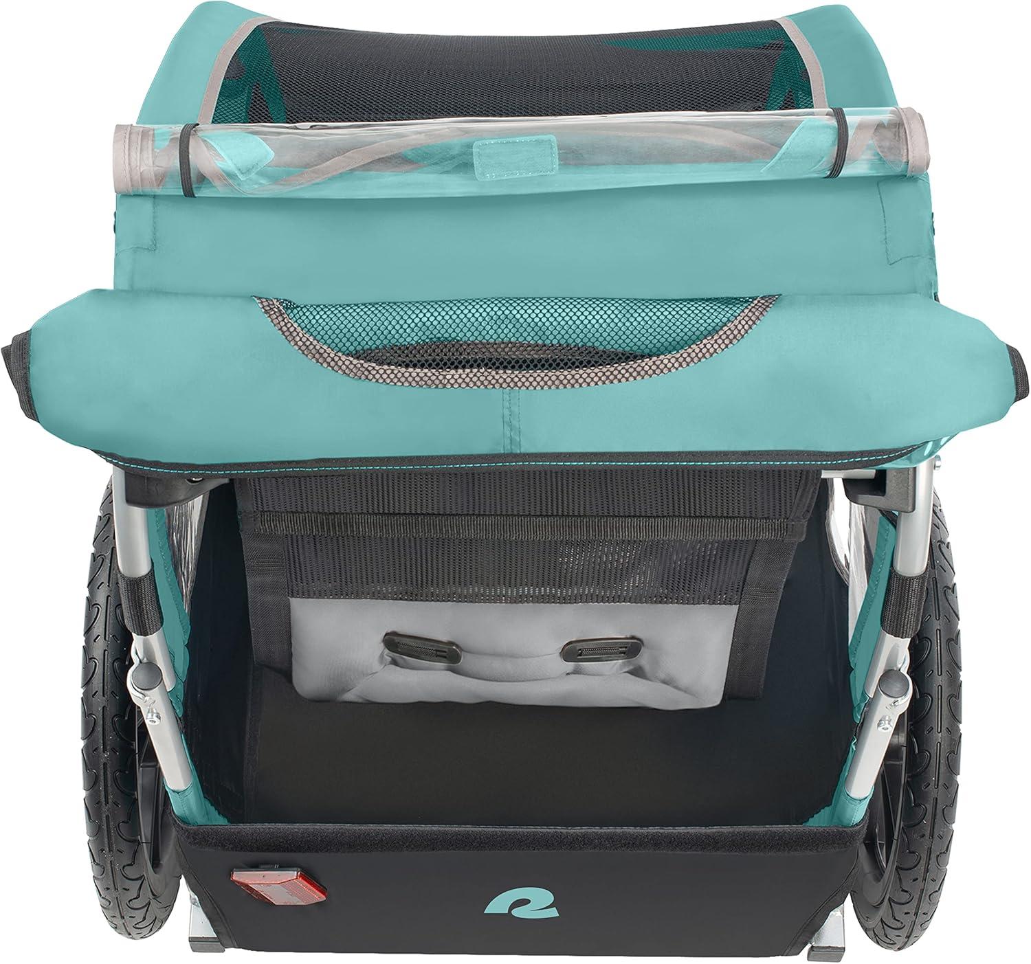Retrospec Rover Kids Bicycle Trailer Single and Double Passenger Children’s Foldable(Blue Ridge)