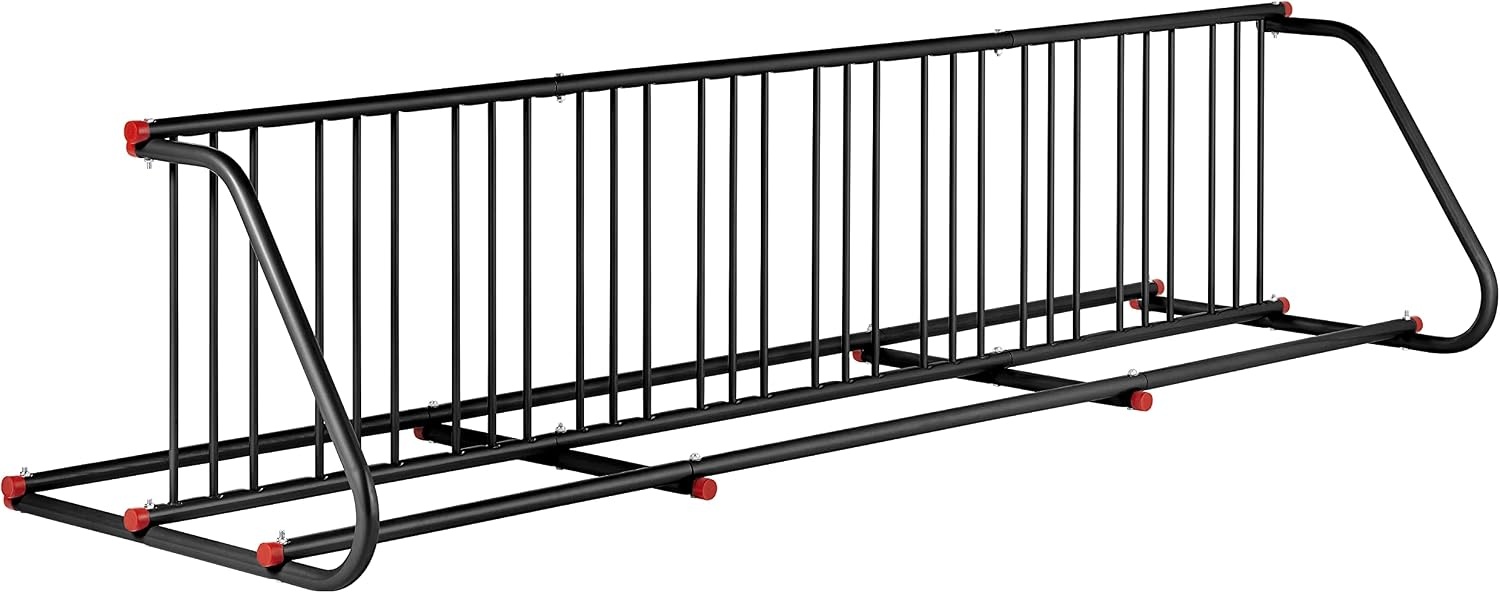 Retrospec Commercial Grid Bike Rack – Single & Double Sided – Bicycle Storage Stand for Garages, Stores, Schools & Universities Power Coated Steel | for Garages, for Stores, for Schools, for Universities(Black)