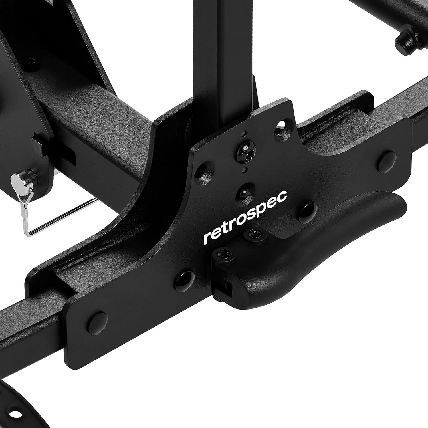 Retrospec Endeavor 2-E-Bike Hitch Mount Rack for Cars, Trucks, SUVs – 160lb Max Weight, Accommodates Electric Bikes with 20-29″ Wheels – Foldable, Anti-Rattle, Compatible with 2″ Class III Hitch