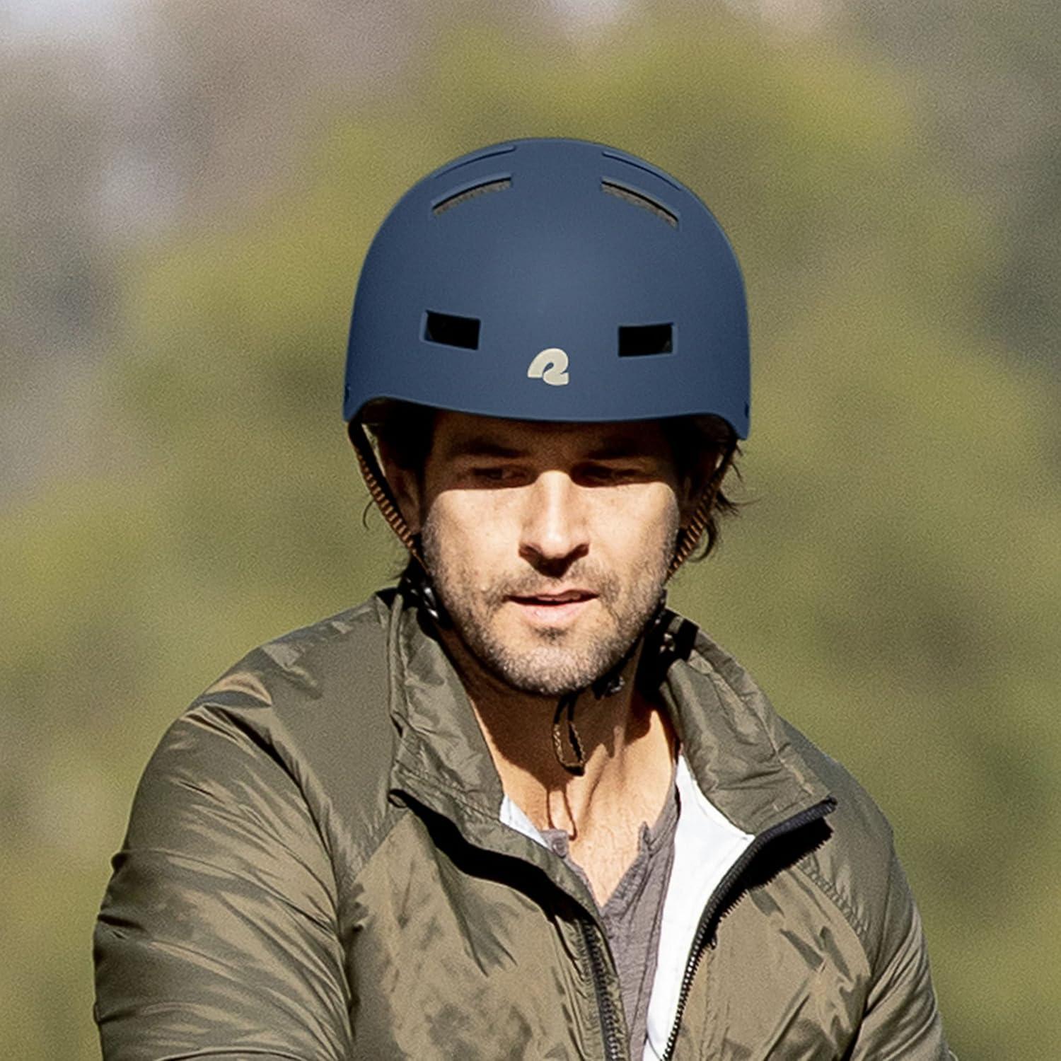 Retrospec Dakota Adult Bike Helmet for Men & Women – Multi-Sport Protection with ABS Shell, EPS Foam, 10 Vents & Removable Washable Padding for BMX, Skating, Scooter and Skate – Helmets for Adults(Matte Navy)