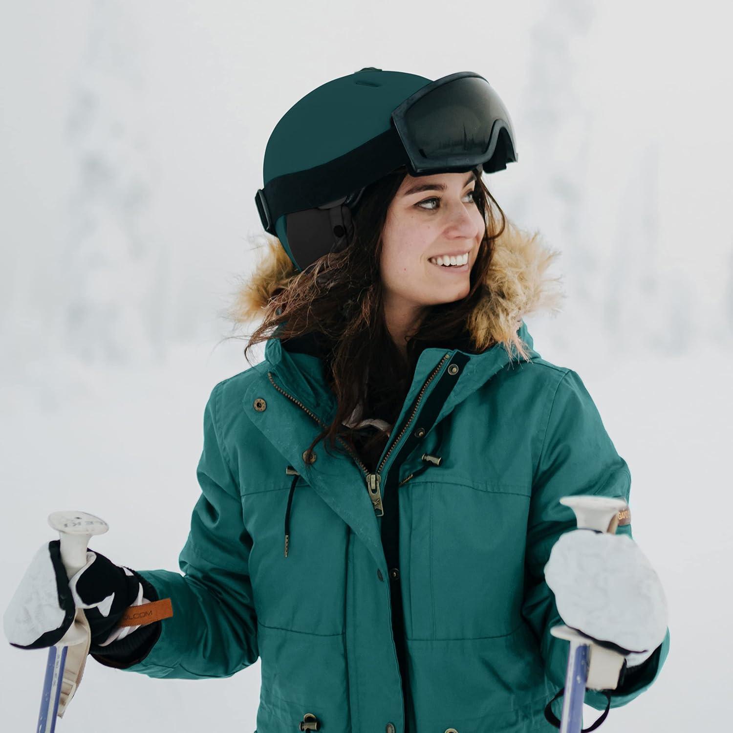 Retrospec Zephyr Ski Helmet – Snowboard Helmet for Adults & Youth with Adjustable Fit, 9 Breathable Vents, Removable Washable Earmuffs – Snow Sports Helmet for Men & Women(Matte Superior Blue)