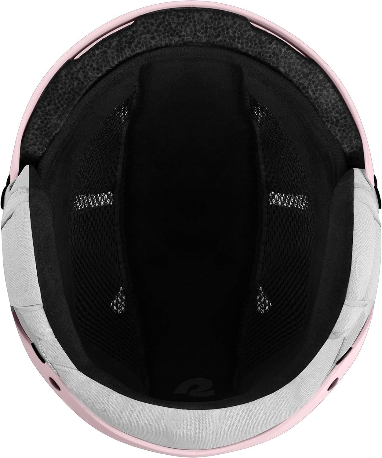 Comstock Kids Ski & Snowboard Helmet with ABS Shell, EPS Impact Protection & 10 Cooling Vents – Adjustable Winter Sports Gear, Goggle Clip(Matte Rose)