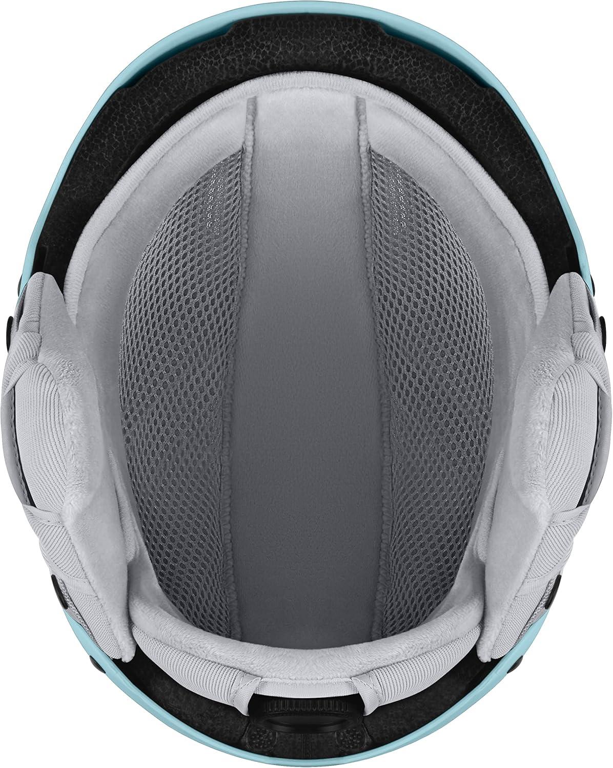 Retrospec Zephyr Ski Helmet – Snowboard Helmet for Adults & Youth with Adjustable Fit, 9 Breathable Vents, Removable Washable Earmuffs – Snow Sports Helmet for Men & Women(Matte Blue Ridge)