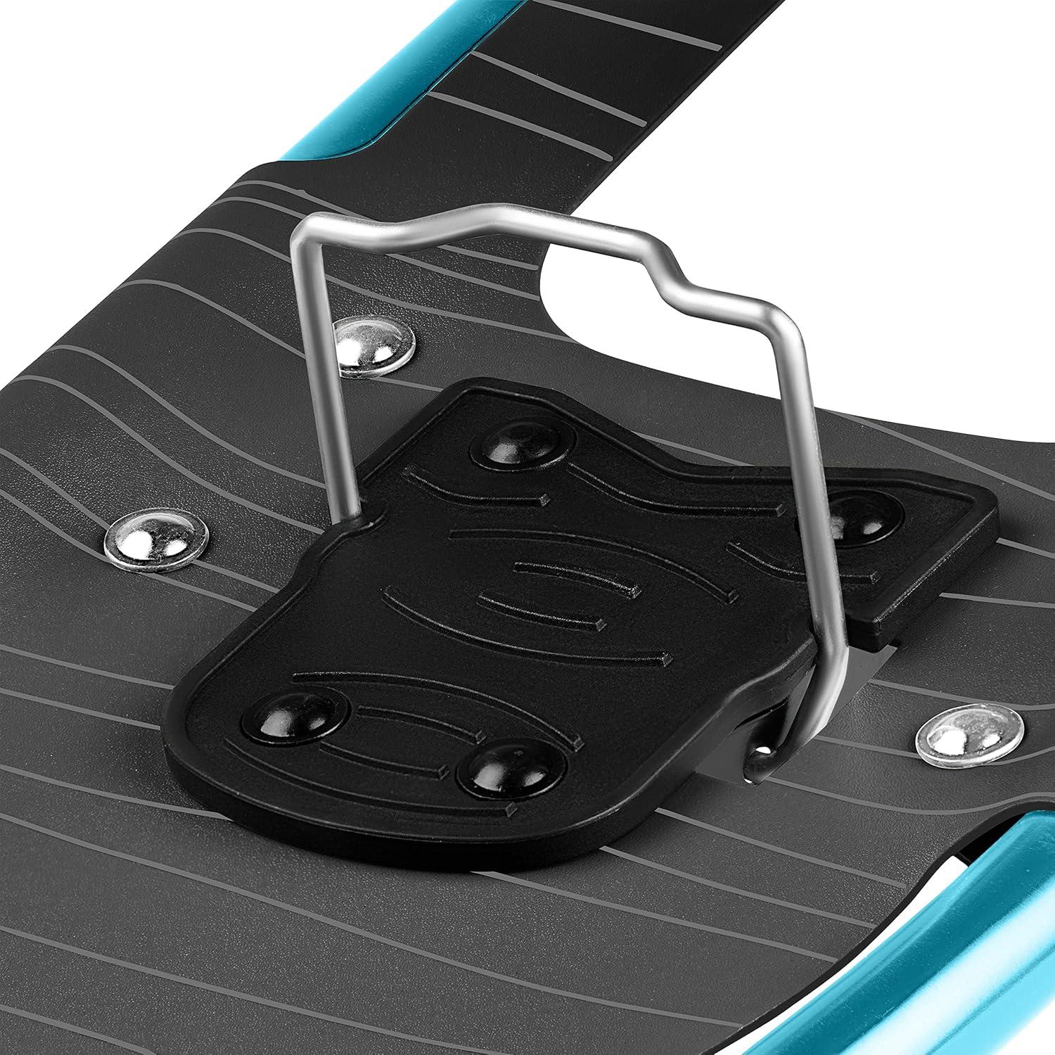 Retrospec Drifter Snowshoes for Women & Men – Lightweight Aluminum Frame Snow Shoes with Double Ratchet Binding System, Heel Lifts & Carry Bag for All Terrain Hiking & Winter Sports(Ice Cap)