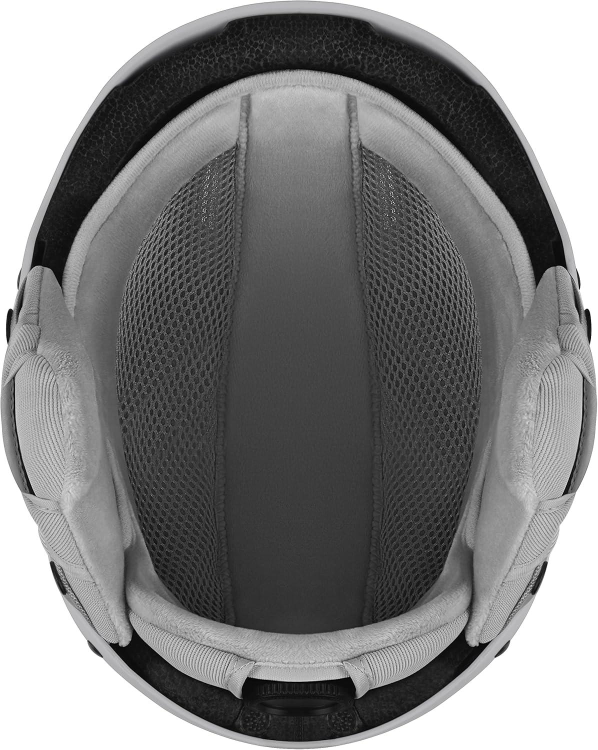 Retrospec Zephyr Ski Helmet – Snowboard Helmet for Adults & Youth with Adjustable Fit, 9 Breathable Vents, Removable Washable Earmuffs – Snow Sports Helmet for Men & Women(Matte Slate)