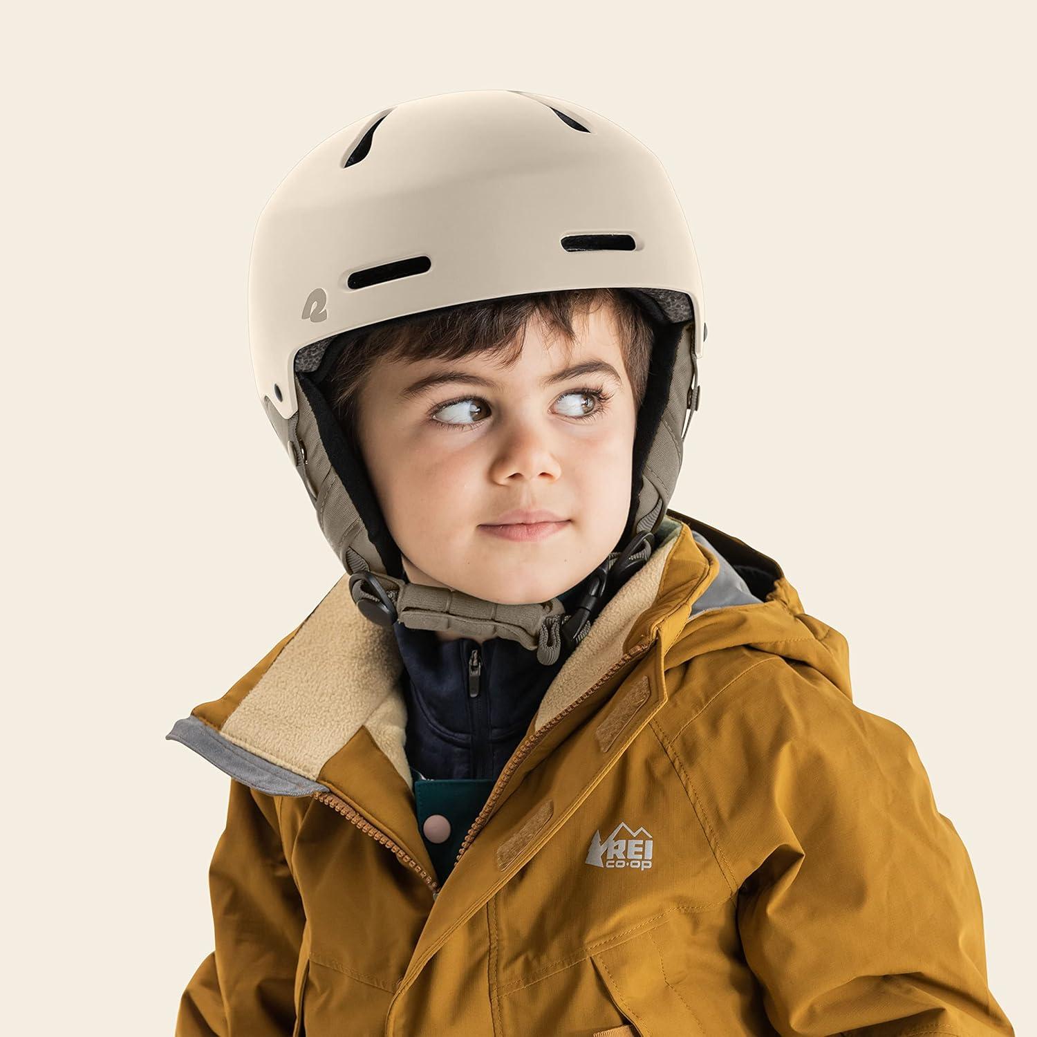 Comstock Kids Ski & Snowboard Helmet with ABS Shell, EPS Impact Protection & 10 Cooling Vents – Adjustable Winter Sports Gear, Goggle Clip(Matte Wonderland)