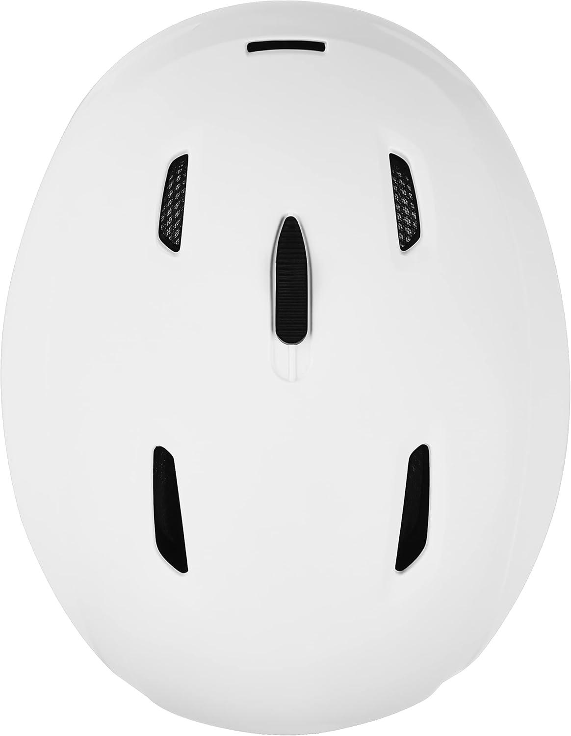 Retrospec Zephyr Ski Helmet – Snowboard Helmet for Adults & Youth with Adjustable Fit, 9 Breathable Vents, Removable Washable Earmuffs – Snow Sports Helmet for Men & Women(Matte White)