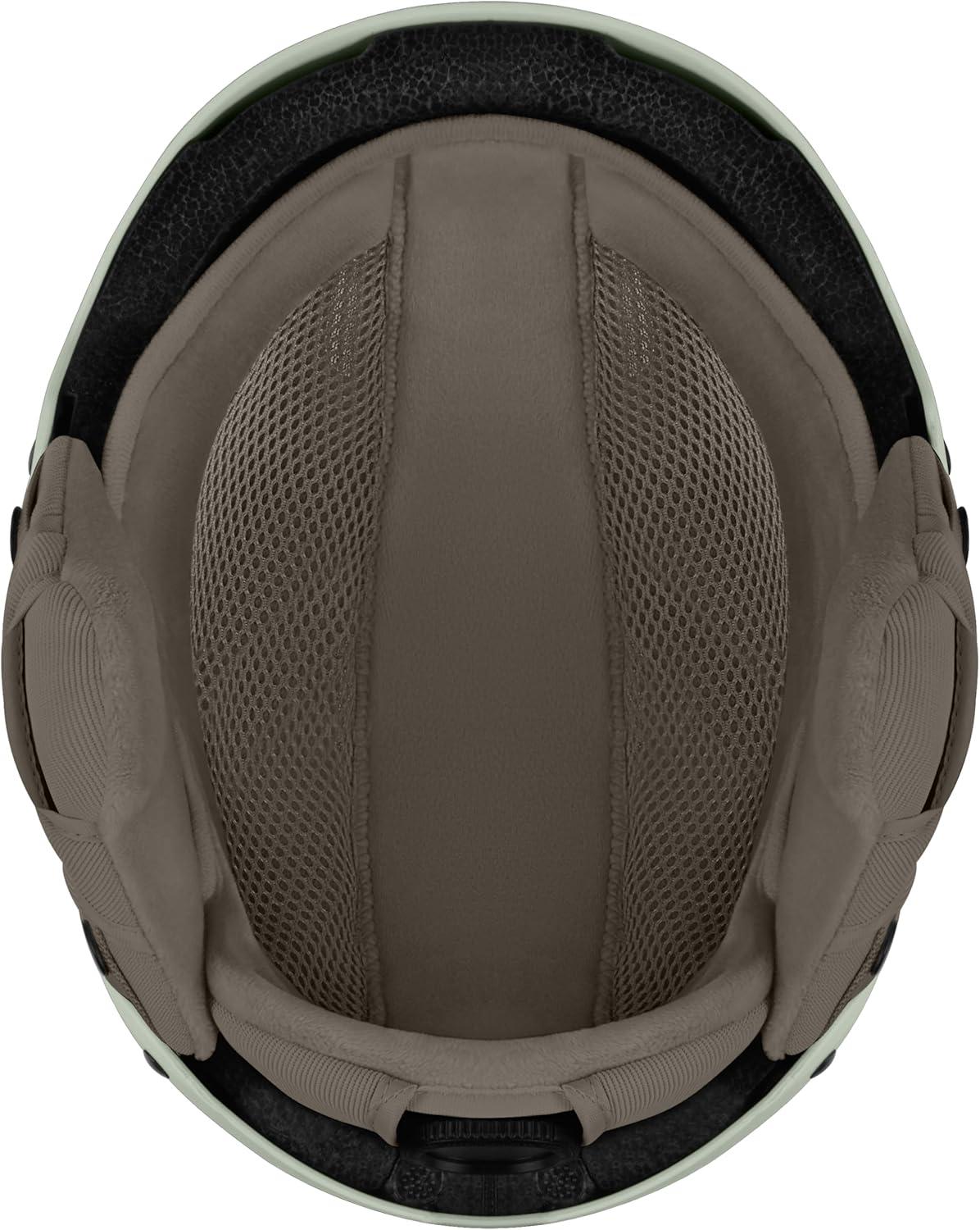 Retrospec Zephyr Ski Helmet – Snowboard Helmet for Adults & Youth with Adjustable Fit, 9 Breathable Vents, Removable Washable Earmuffs – Snow Sports Helmet for Men & Women(Matte Sage)