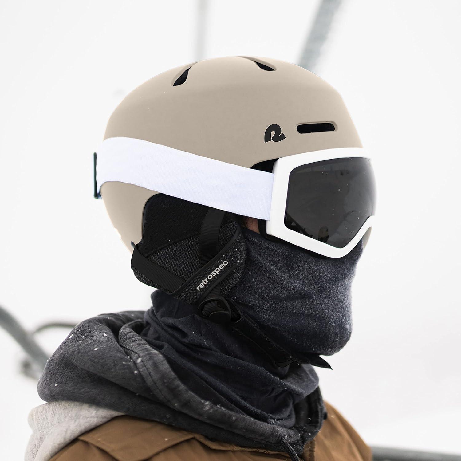 Retrospec Comstock Ski Helmet – Snowboard Helmet for Adults & Youth – Adjustable Fit Snow Helmet with Protective Shell and Breathable Vents for Men, Women, Boys & Girls(Matte Canyon)
