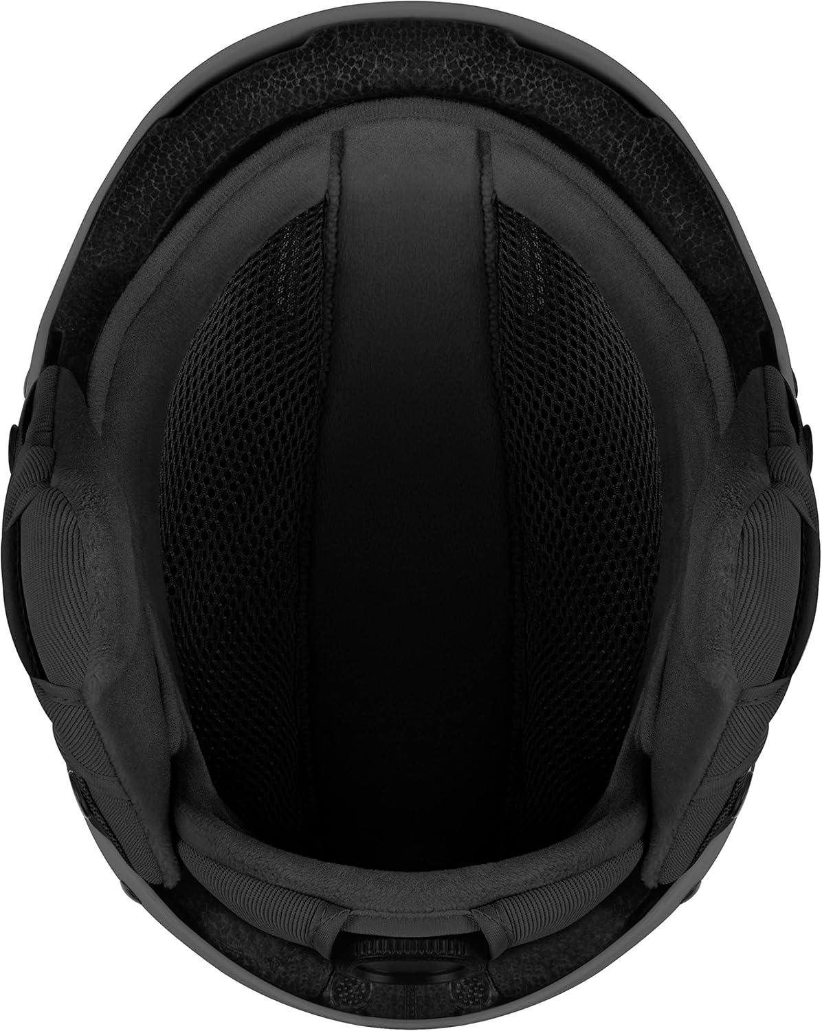 Retrospec Zephyr Ski Helmet – Snowboard Helmet for Adults & Youth with Adjustable Fit, 9 Breathable Vents, Removable Washable Earmuffs – Snow Sports Helmet for Men & Women(Matte Basalt)