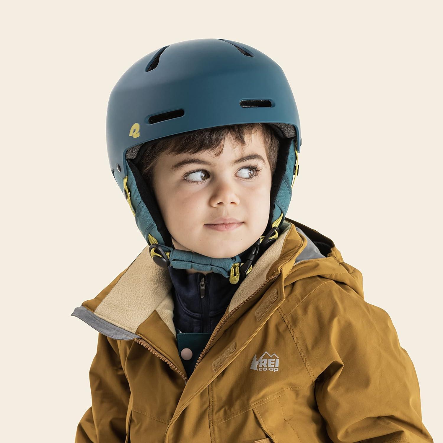 Comstock Kids Ski & Snowboard Helmet with ABS Shell, EPS Impact Protection & 10 Cooling Vents – Adjustable Winter Sports Gear, Goggle Clip(Matte Superior Blue)
