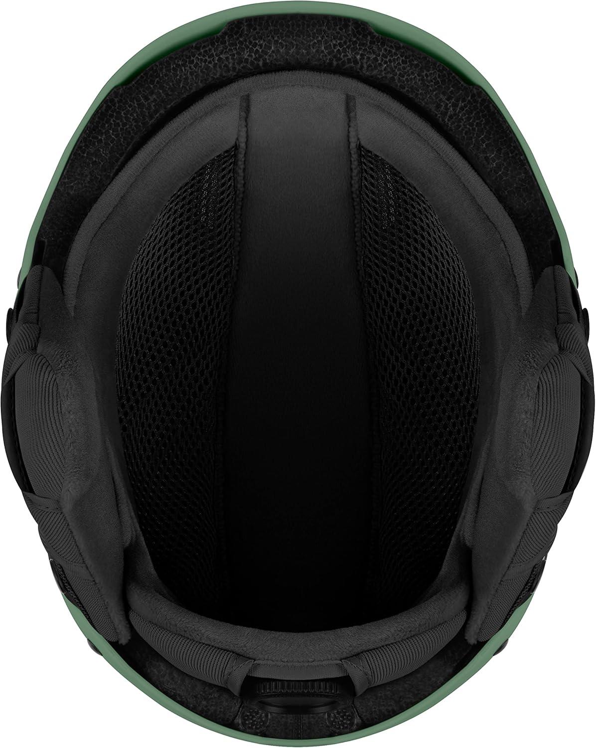 Retrospec Zephyr Ski Helmet – Snowboard Helmet for Adults & Youth with Adjustable Fit, 9 Breathable Vents, Removable Washable Earmuffs – Snow Sports Helmet for Men & Women(Matte Olive)